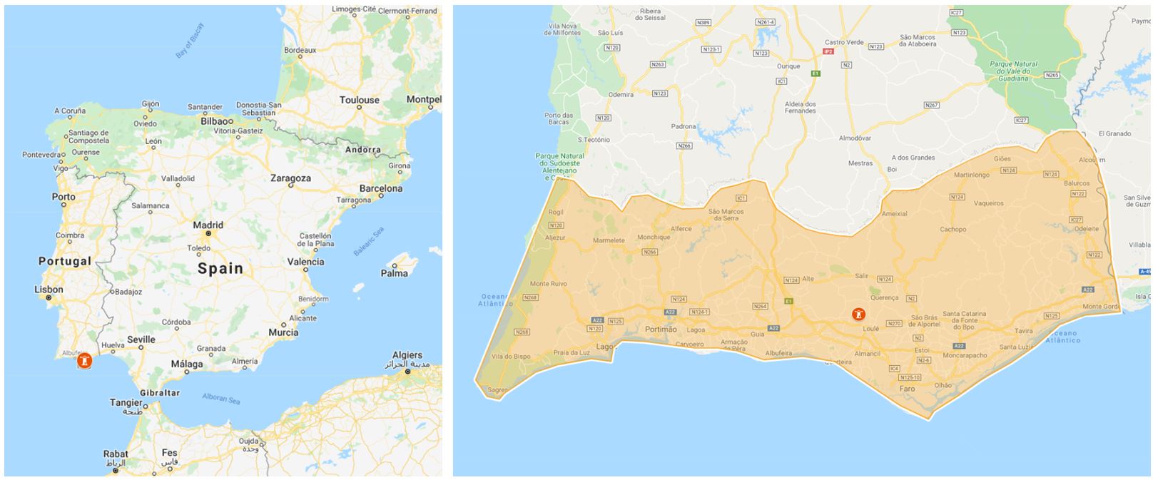 Double map Algarve