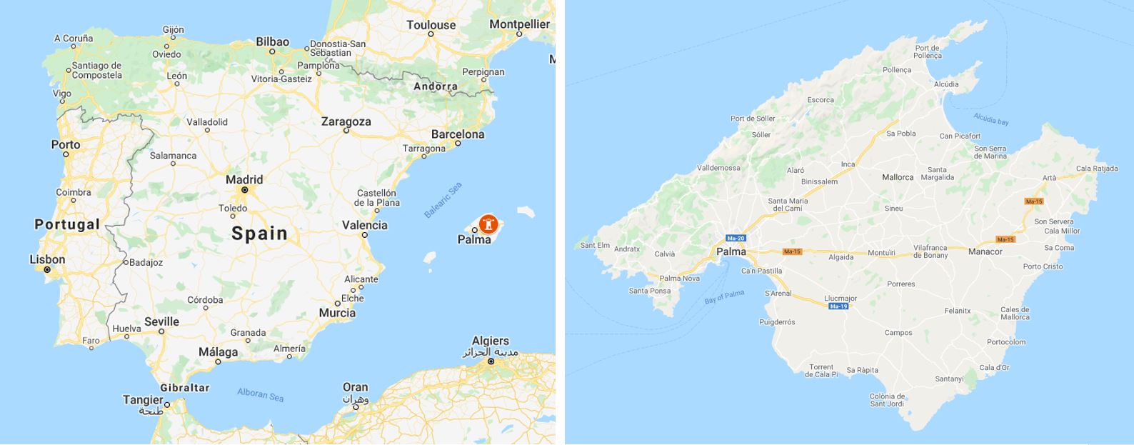 Mallorca double map